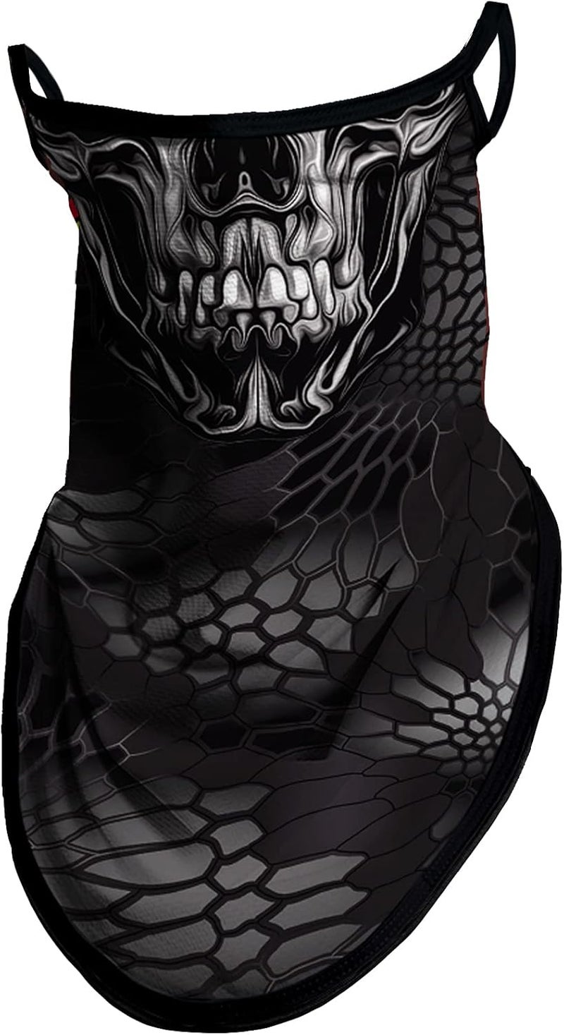 Obacle Bandana Face Mask with Ear Loops Neck Gaiter Face Mask Scarf Face Cover for Men Women - Image 1